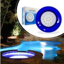 Ver imagem 1 de kit 3x Luminária Piscina Led Smd Ø125mm 18w Luz 6500k acabamento Azul St1077