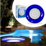kit 3x Luminária Piscina Led Smd Ø125mm 18w Luz 6500k acabamento Azul St1077 - 1
