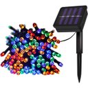 Ver imagem 5 de Pisca Cordão 300 Lâmpadas Led Solar Colorido de Natal de 30m