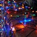 Ver imagem 3 de Pisca Cordão 300 Lâmpadas Led Solar Colorido de Natal de 30m