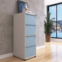 Ver imagem 2 de Gaveteiro Arquivo de Aço 4 Gavetas Of04sltcm