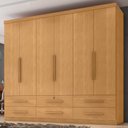 Ver imagem 2 de Guarda Roupa Casal 6 Portas 6 Gavetas Mari 230 cm Cinamomo Zanz