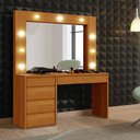Ver mais imagens de Camarim Anne 5 Gavetas 9 Lampadas Led Mavaular Naturale