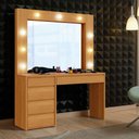 Ver imagem 5 de Camarim Anne 5 Gavetas 9 Lampadas Led Mavaular Naturale