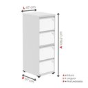 Ver imagem 5 de Gaveteiro Arquivo de Aço 4 Gavetas Of04sltcm