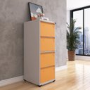 Ver imagem 2 de Gaveteiro Arquivo de Aço 4 Gavetas Of04sltcm