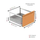 Ver imagem 7 de Gaveteiro Arquivo de Aço 4 Gavetas OF04SLTCM Laranja e Cinza