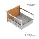 Ver mais imagens de Gaveteiro Arquivo de Aço 4 Gavetas Of04sltcm