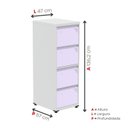 Ver imagem 5 de Gaveteiro Arquivo de Aço 4 Gavetas Of04sltcm