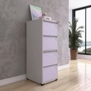 Ver imagem 2 de Gaveteiro Arquivo de Aço 4 Gavetas Of04sltcm