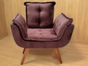 Ver imagem 2 de Poltrona Decorativa 1 Lugar 500 Marrom Rebeca