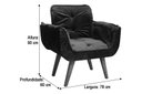 Ver imagem 5 de Poltrona Decorativa 1 Lugar 500 Marrom Rebeca