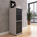 Ver imagem 2 de Gaveteiro Arquivo de Aço 4 Gavetas Of04sltcm