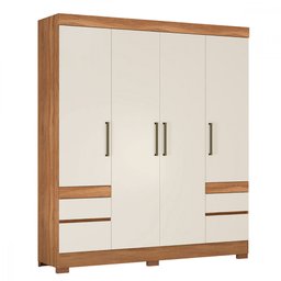 Guarda Roupa de Casal 4 Portas 4 Gavetas Tijuca - 1