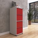 Ver imagem 2 de Gaveteiro Arquivo de Aço 4 Gavetas Of04sltcm