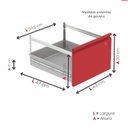 Ver imagem 7 de Gaveteiro Arquivo para Escritório em Aço 4 Gavetas