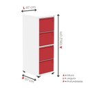 Ver imagem 5 de Gaveteiro Arquivo para Escritório em Aço 4 Gavetas