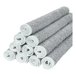 Pano de Cozinha de Limpeza de Fio de Prata Kit com 10 Un - 1