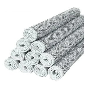 Pano de Cozinha de Limpeza de Fio de Prata Kit com 10 Un