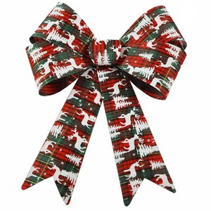 Kit 4 Enfeites Árvore Natal Laço Decorado Figuras Natalinas 34cm