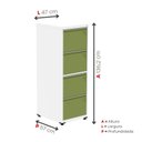 Ver imagem 5 de Gaveteiro Arquivo para Escritório em Aço 4 Gavetas