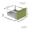 Ver imagem 7 de Gaveteiro Arquivo para Escritório em Aço 4 Gavetas