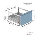 Ver imagem 7 de Gaveteiro Arquivo para Escritório em Aço 4 Gavetas