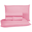 Ver imagem 1 de Roupa de Cama Casal 400 Fios 4 Peças com Virol Hotel Pousada Macio Acetinado:rose