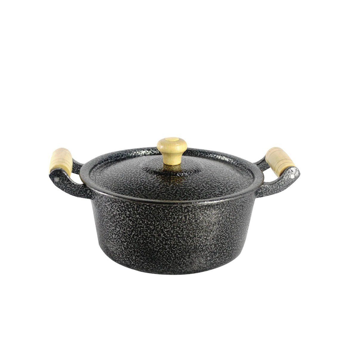 Caçarola Panela Reta Craqueada De Alumínio Alça Madeira 34cm DIVIFORTE - 1