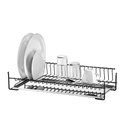 Ver imagem 1 de Escorredor De Louças Aéreo Preto Fosco Bandeja 57cm Schmitt