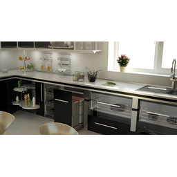 Escorredor De Louças Aéreo Preto Fosco Bandeja 57cm Schmitt - 4