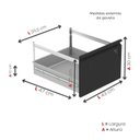 Ver imagem 7 de Gaveteiro Arquivo para Escritório em Aço 4 Gavetas