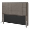 Cabeceira Cama Box King Canada 195 Cm Suede MV Estofados Bege - 1
