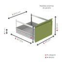 Ver imagem 7 de Gaveteiro Arquivo para Escritório em Aço 4 Gavetas