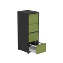 Ver imagem 3 de Gaveteiro Arquivo para Escritório em Aço 4 Gavetas