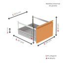 Ver imagem 7 de Gaveteiro Arquivo de Aço 4 Gavetas 136,2x47x57 Cm