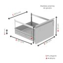Ver imagem 7 de Gaveteiro Arquivo para Escritório em Aço 4 Gavetas