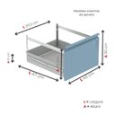 Ver imagem 7 de Gaveteiro Arquivo para Escritório em Aço 4 Gavetas