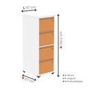 Ver imagem 5 de Gaveteiro Arquivo para Escritório em Aço 4 Gavetas