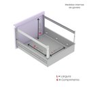 Ver mais imagens de Gaveteiro Arquivo para Escritório em Aço 4 Gavetas