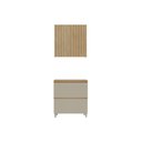 Ver imagem 1 de Cozinha Modulada Nesher 2 Peças Rainha CZ423 Nature/Greige