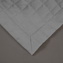 Ver imagem 4 de Kit Cobre Leito Colcha Bellini King Dupla Face Percal 300 Fios Textura Matelassê 3 Peças - Cinza