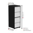 Ver imagem 5 de Gaveteiro Arquivo de Aço 4 Gavetas 136,2x47x57 Cm