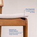 Ver imagem 6 de Kit com 04 Cadeiras Madeira Maciça Estela CabeCasa MadeiraOriginals Marrom/Bege