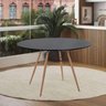 Mesa 120cm Redonda Eiffel Eames Pés de Madeira Design Mdf Tx - 2