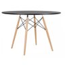 Mesa 120cm Redonda Eiffel Eames Pés de Madeira Design Mdf Tx - 1