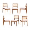 Kit com 06 Cadeiras Madeira Maciça Estela CabeCasa MadeiraOriginals - 1