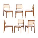 Ver imagem 1 de Kit com 06 Cadeiras Madeira Maciça Estela CabeCasa MadeiraOriginals