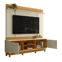 Ver imagem 3 de Estante Home Theater Siena Cumaru/opala para Tv até 75” com Rodízios - Madetec