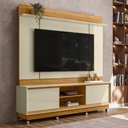 Ver imagem 2 de Estante Home Theater Siena Cumaru/opala para Tv até 75” com Rodízios - Madetec